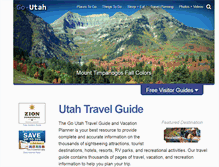 Tablet Screenshot of go-utah.com